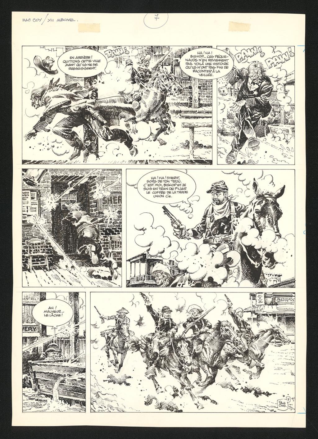 Planche originale n°7 - Antonio Hernandez Palacios - Encre de Chine sur papier - 4478