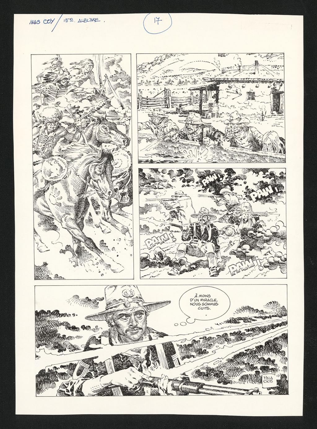 Planche originale n°17 - Antonio Hernandez Palacios - Encre de Chine sur papier - 4476