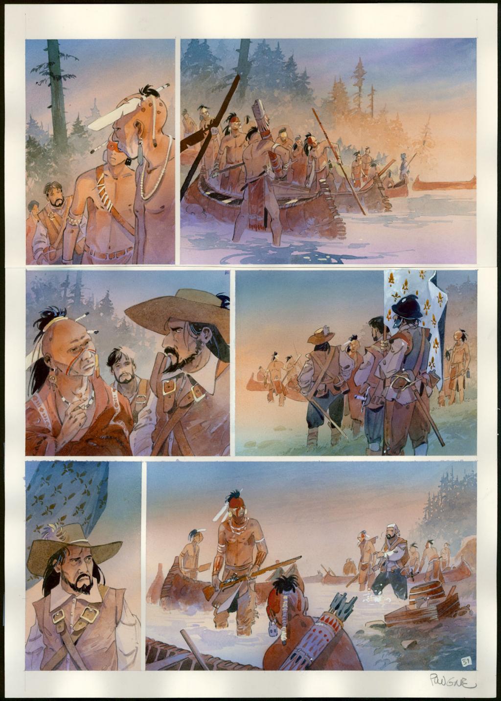 Planche originale n°31 - Patrick Prugne - Aquarelle et gouache sur papier - 5362