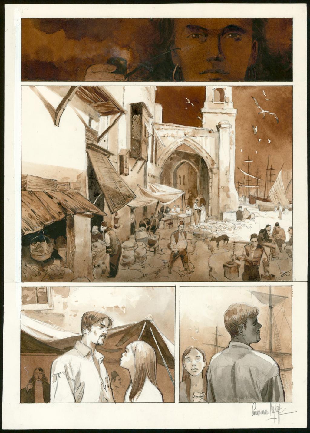 Planche originale - Emmanuel Lepage - Aquarelle et encre de Chine sur papier - 3419