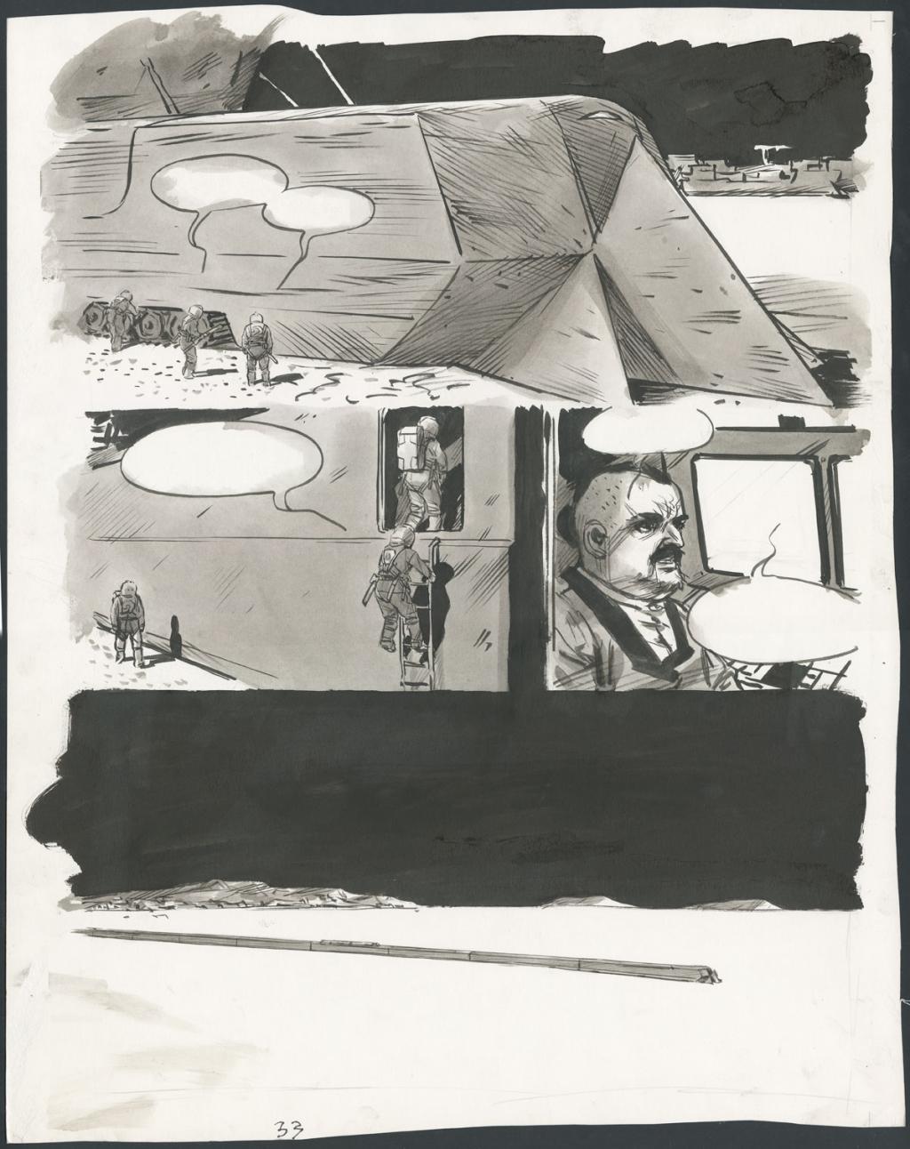 Planche originale n°33 - Jean-Marc Rochette - Encre de Chine sur papier - 5661