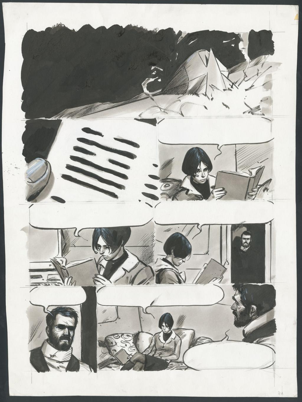 Planche originale n°1 - Jean-Marc Rochette - Encre de Chine sur papier - 5170