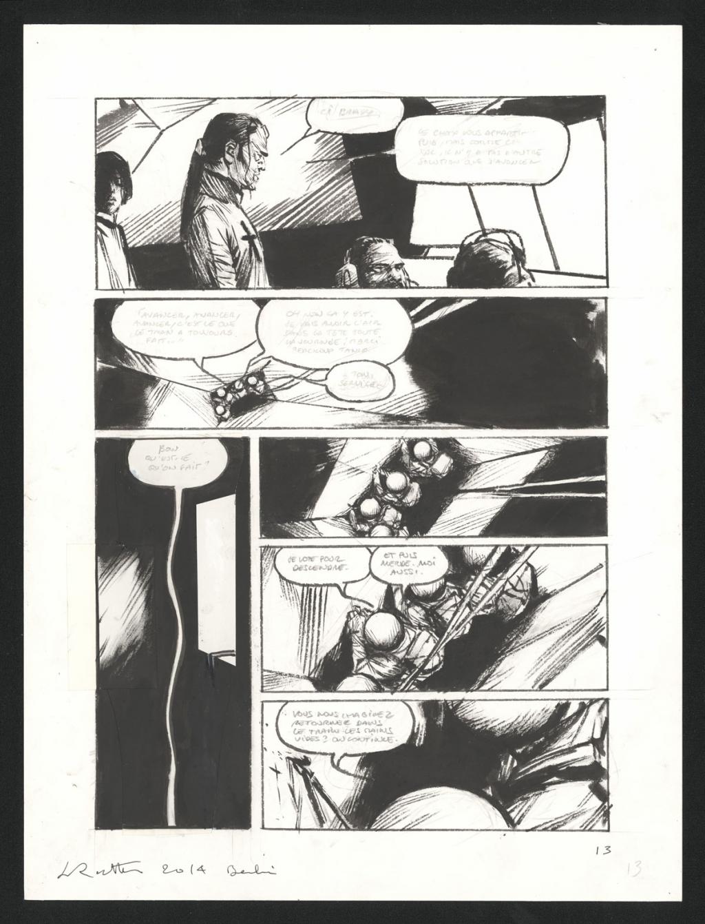 Planche originale n°13 - Jean-Marc Rochette - Encre de Chine sur papier - 4475