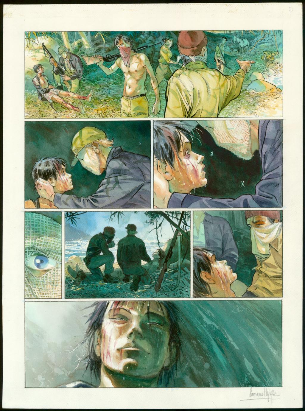 Planche originale n°8 - Emmanuel Lepage - Encre de Chine et encre de couleur sur papier - 4772