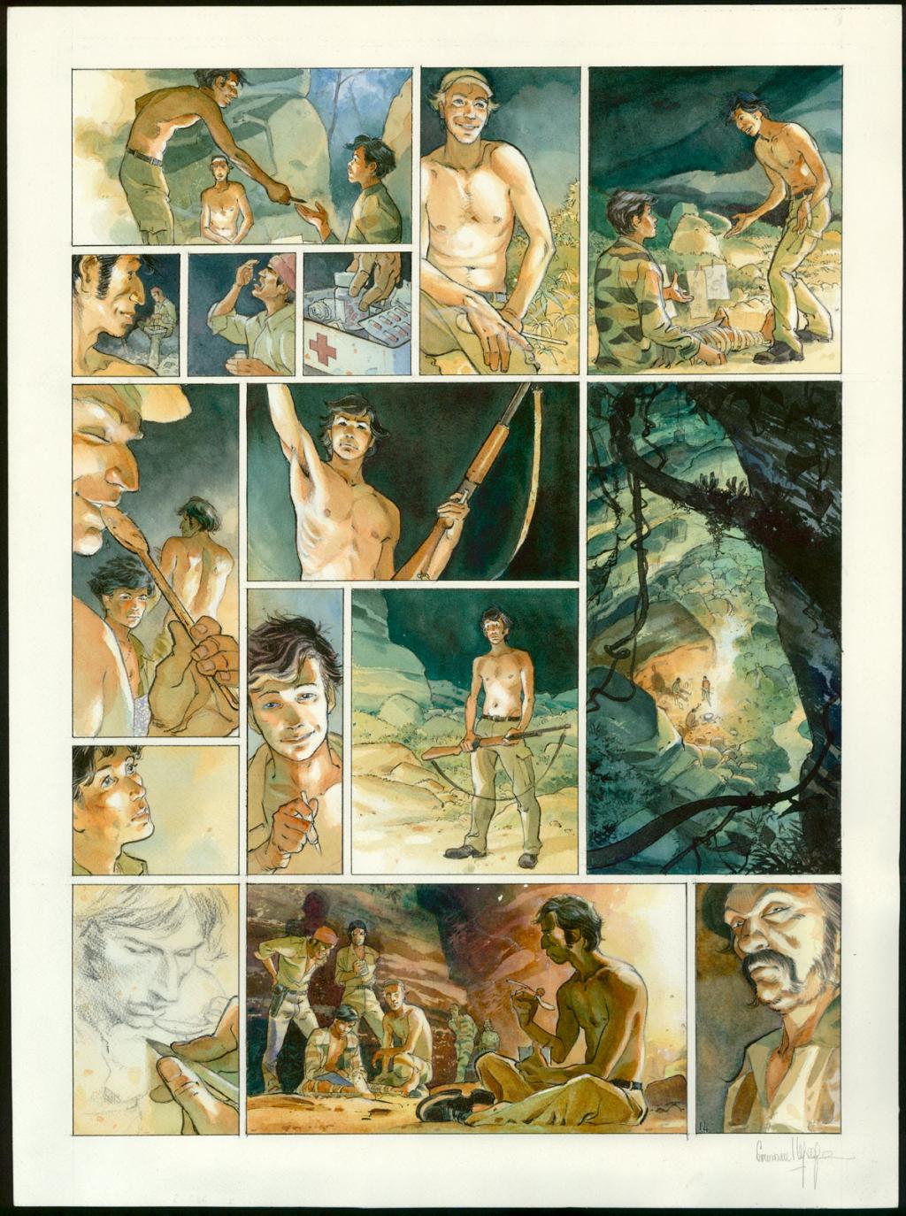 Planche originale n°14 - Emmanuel Lepage - Encre de Chine et encre de couleur sur papier - 4771