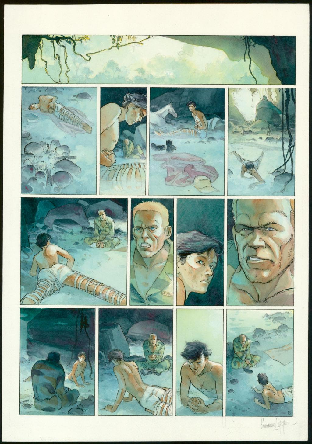 Planche originale n°19 - Emmanuel Lepage - Encre de Chine et encre de couleur sur papier - 4767