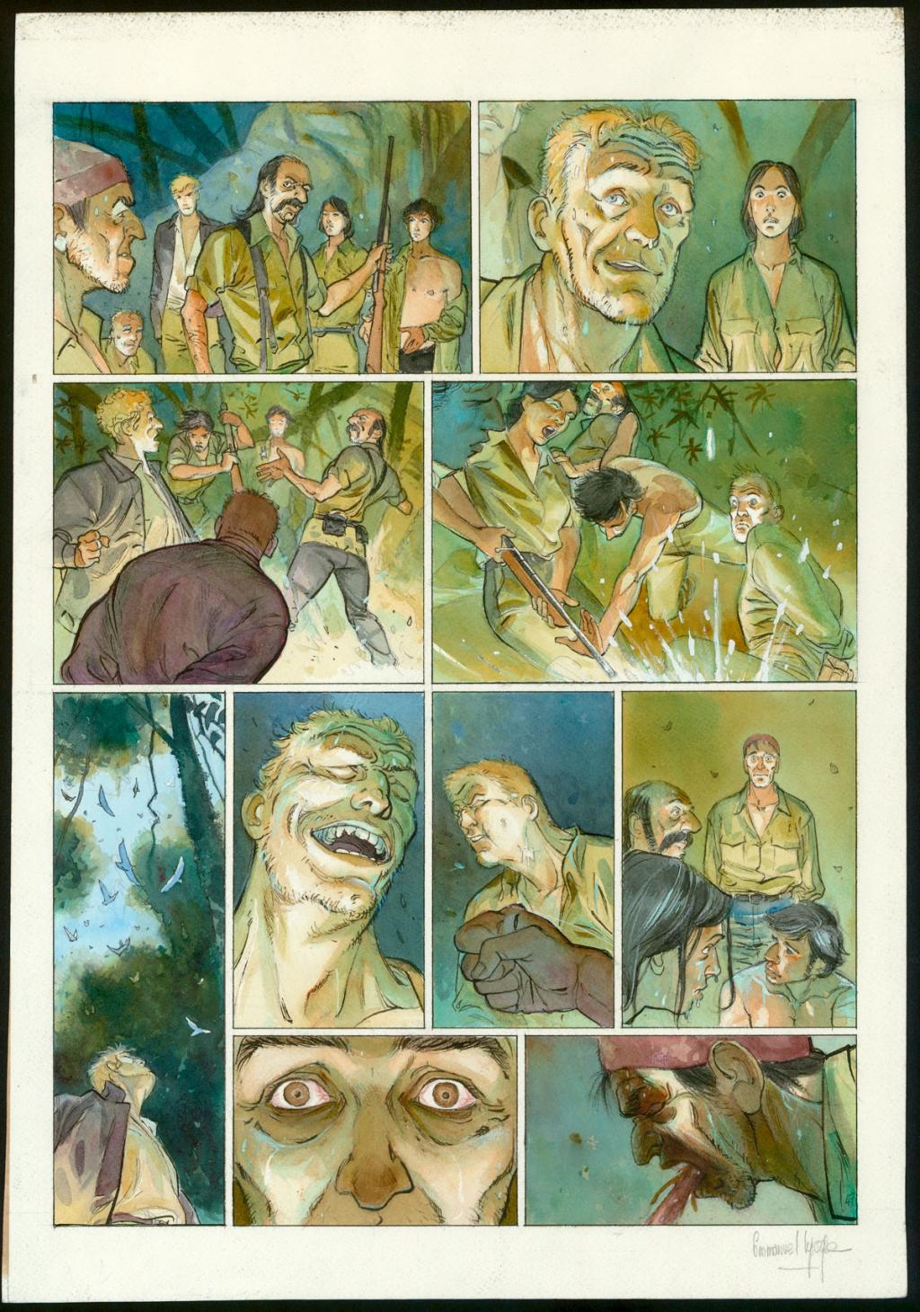 Planche originale n°47 - Emmanuel Lepage - Encre de Chine et encre de couleur sur papier - 4768