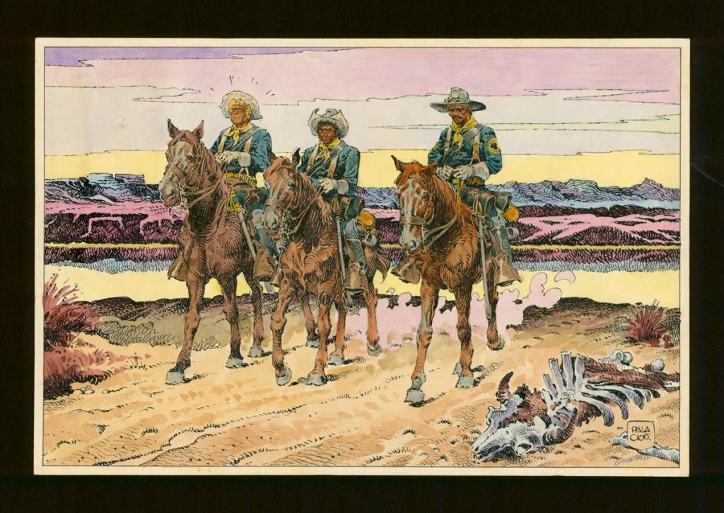 Illustration originale - Antonio Hernandez Palacios - Encre de Chine et encre de couleur sur papier - 4515