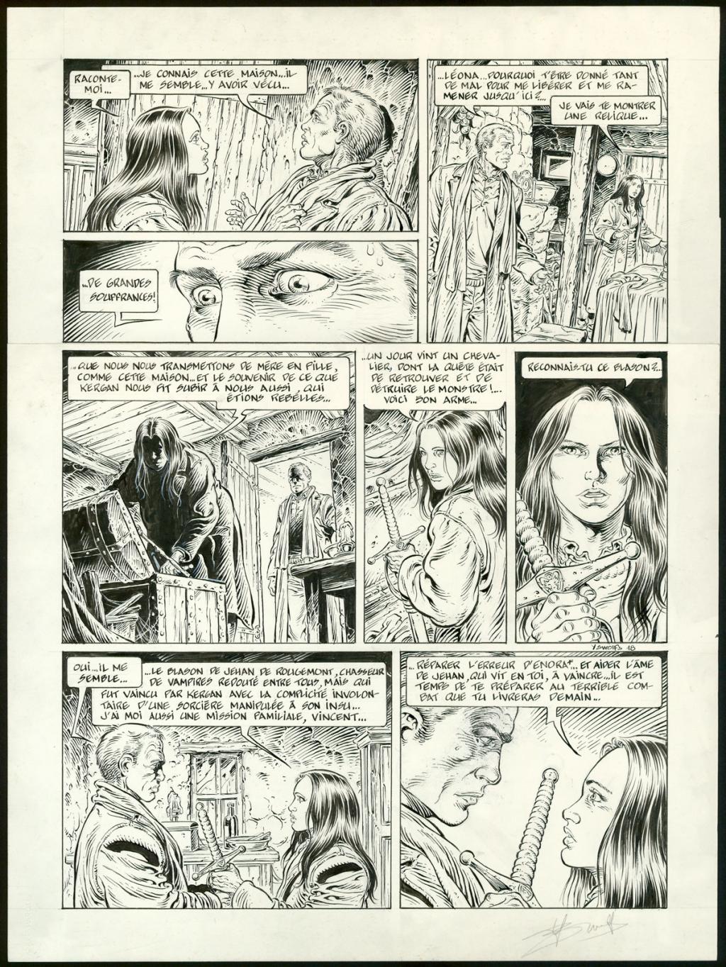 Planche originale n°18 - Yves Swolfs - Encre de Chine sur papier - 4954