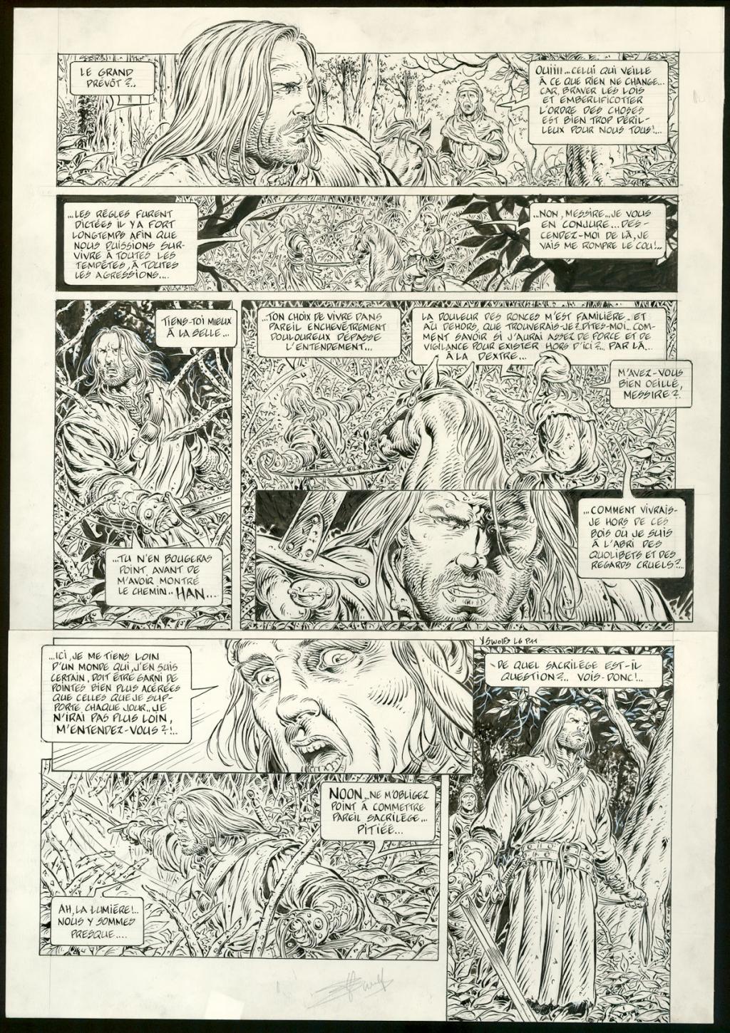 Planche originale n°11 - Yves Swolfs - Encre de Chine sur papier - 4960