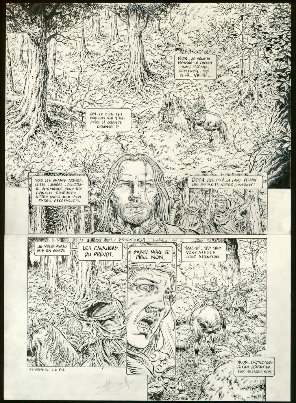 Planche originale n°12 - Yves Swolfs - Encre de Chine sur papier - 4961