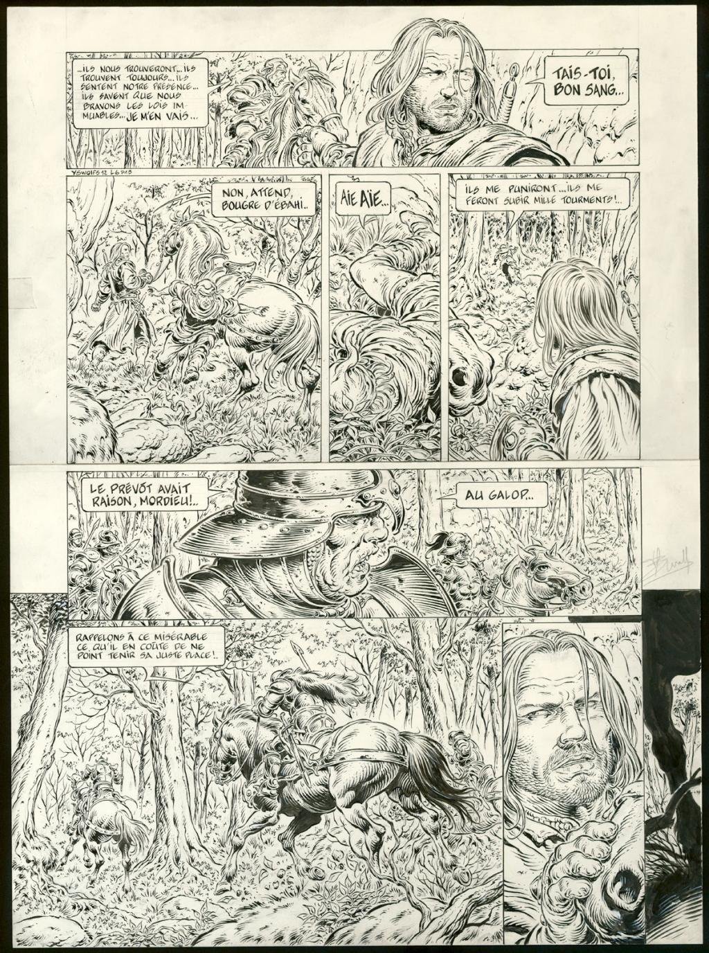 Planche originale n°13 - Yves Swolfs - Encre de Chine sur papier - 4962