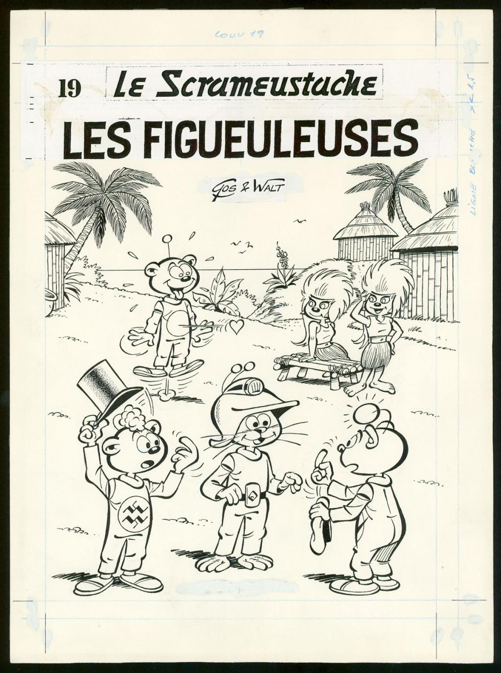 Couverture originale, phylactères collés, signée "Gos et Walt - Roland Gos - Encre de Chine sur papier - 5048