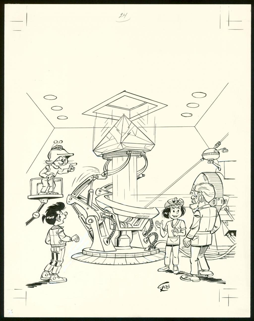 Couverture originale de la réédition - Roland Gos - Encre de Chine sur papier - 5053