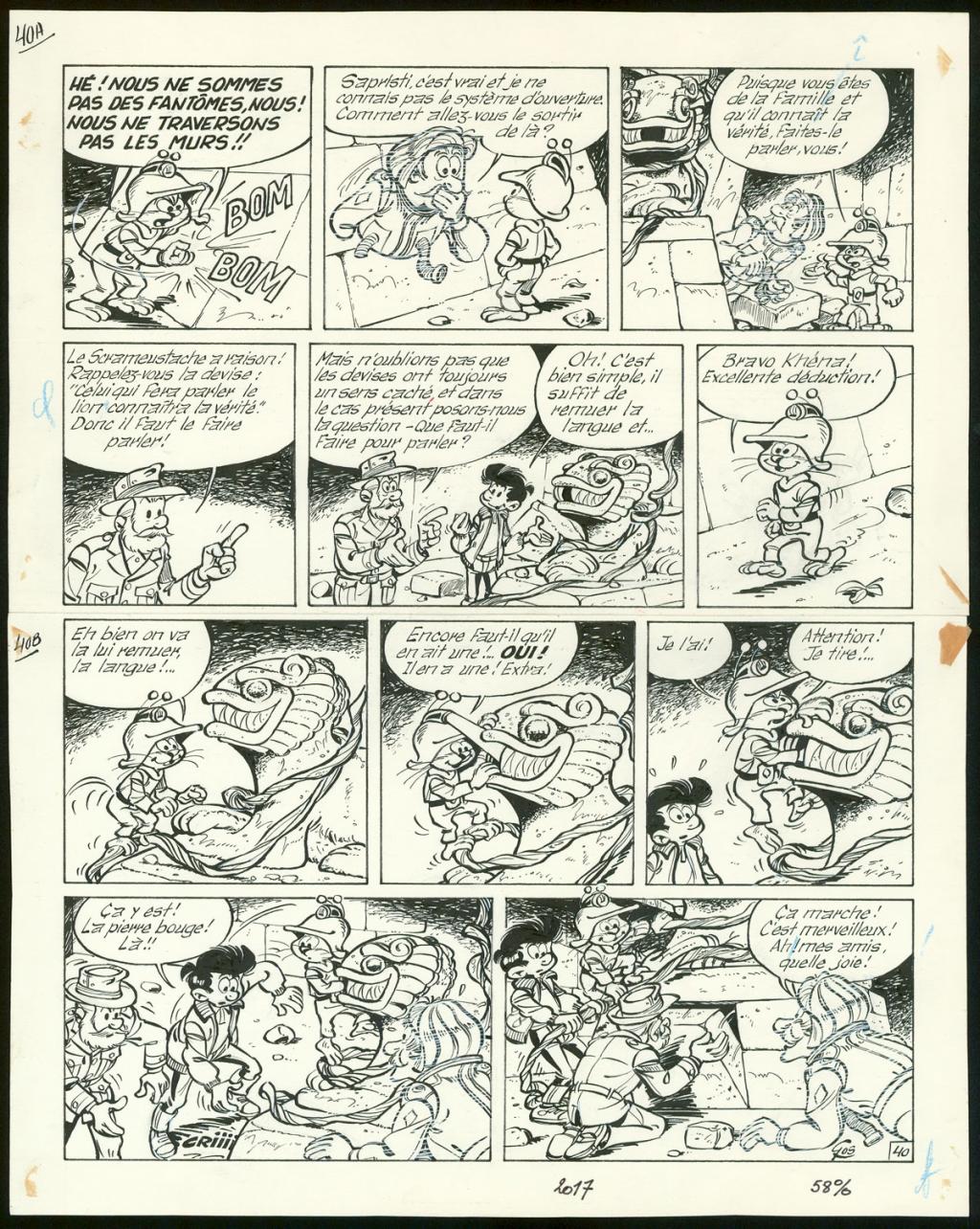 Planche originale n°40 - Roland Gos - Encre de Chine sur papier - 5063