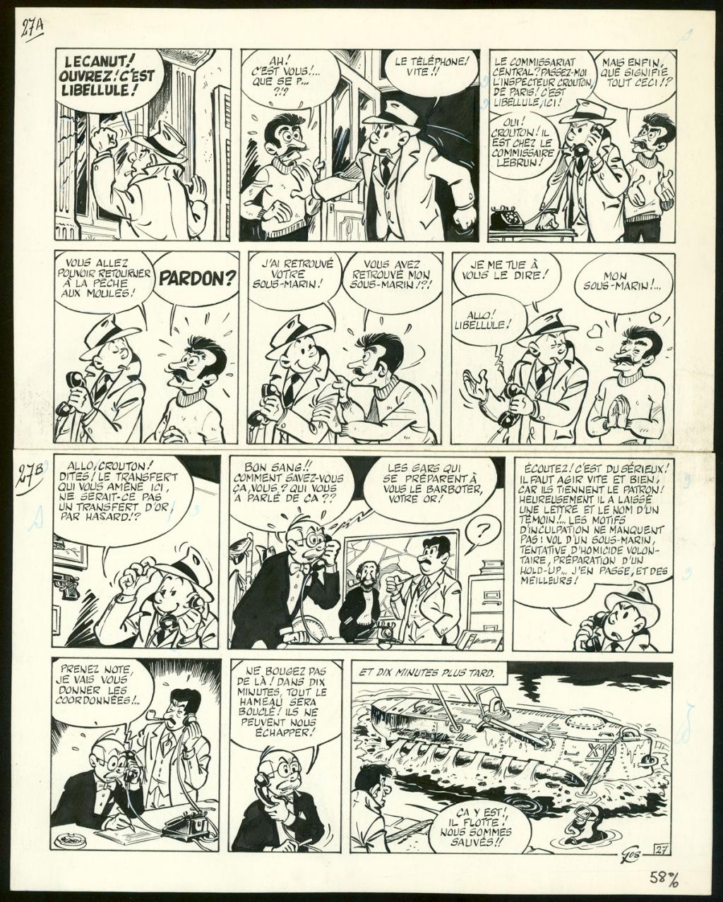 Planche originale n°27 - Roland Gos - Encre de Chine sur papier - 5065