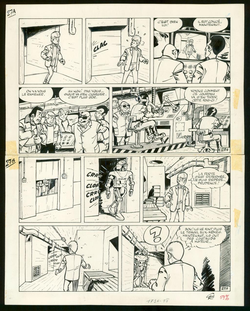 Planche originale n°27 - Roland Gos - Encre de Chine sur papier - 5067