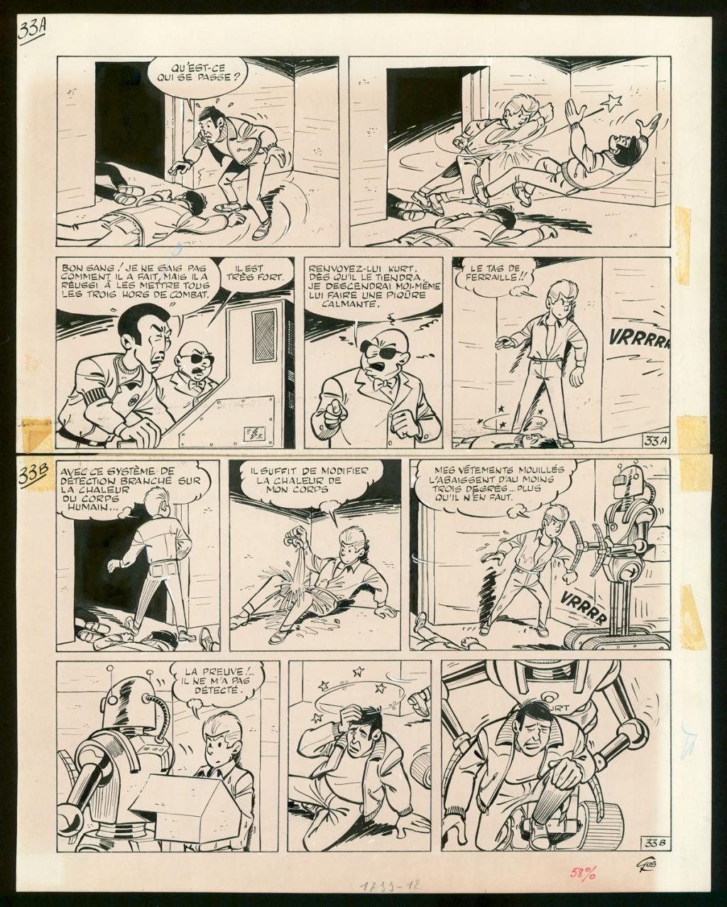 Planche originale n°33 - Roland Gos - Encre de Chine sur papier - 5068