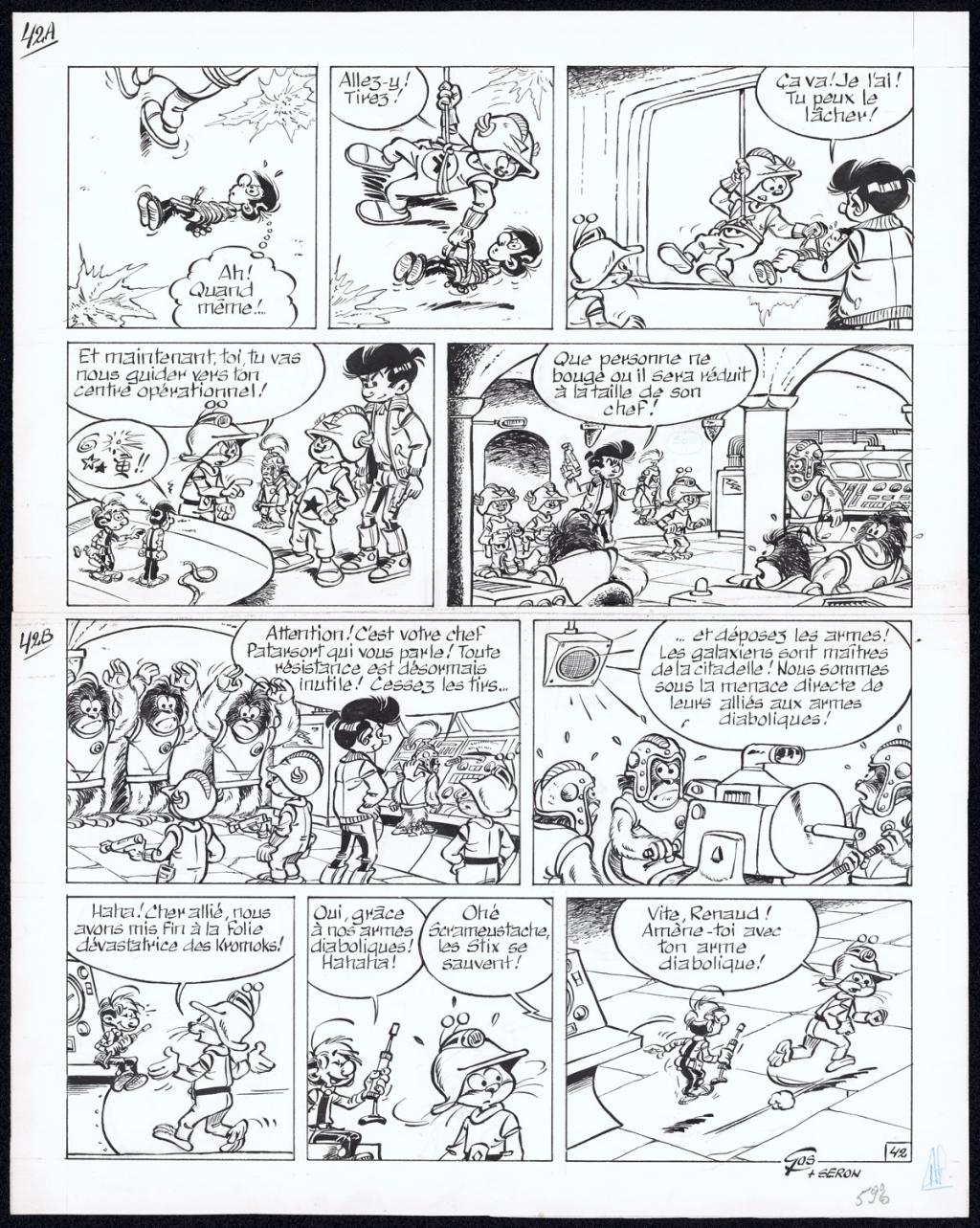 planche originale n°42 - Gos / Walt - Encre de Chine sur papier - 5072