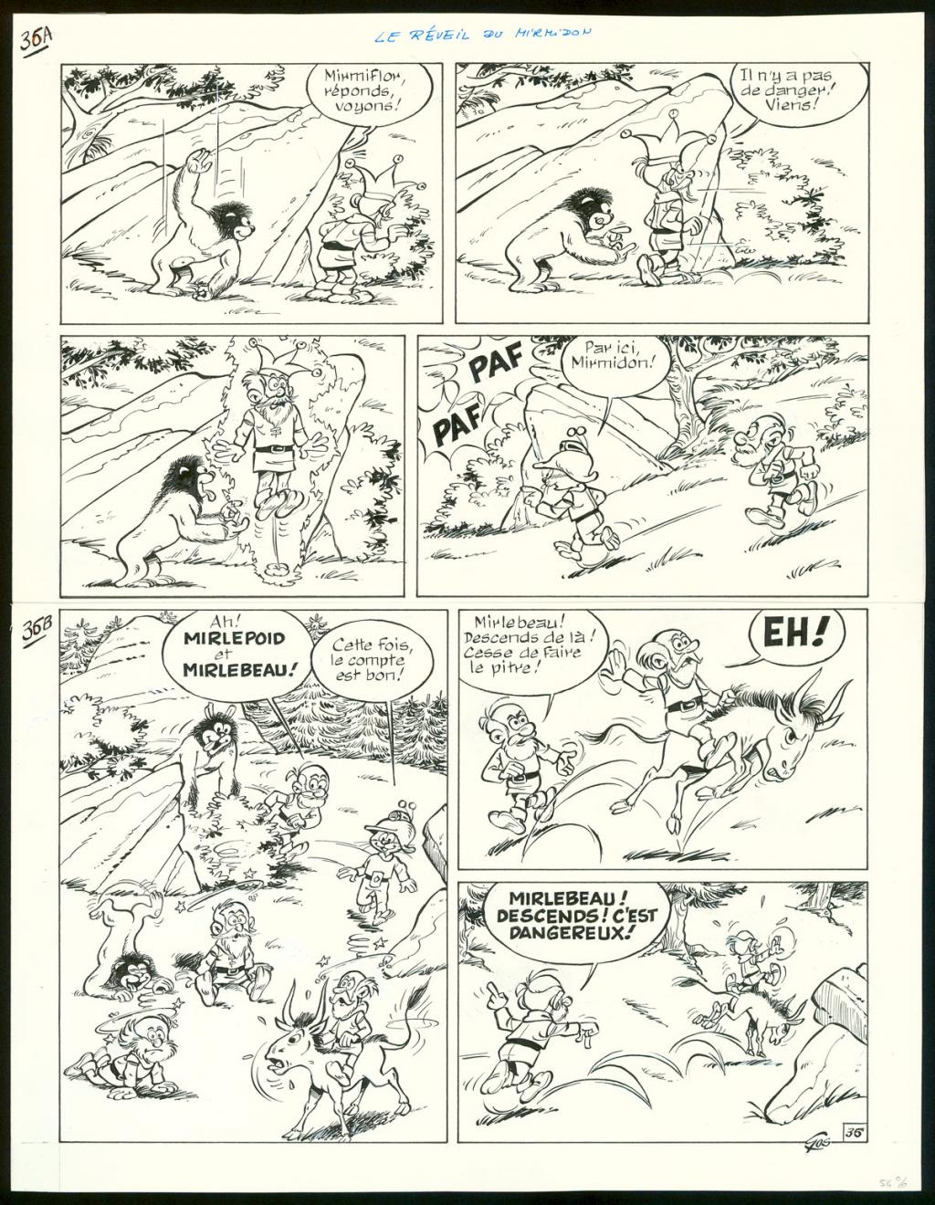 planche originale n°36 - Roland Gos - Encre de Chine sur papier - 4514