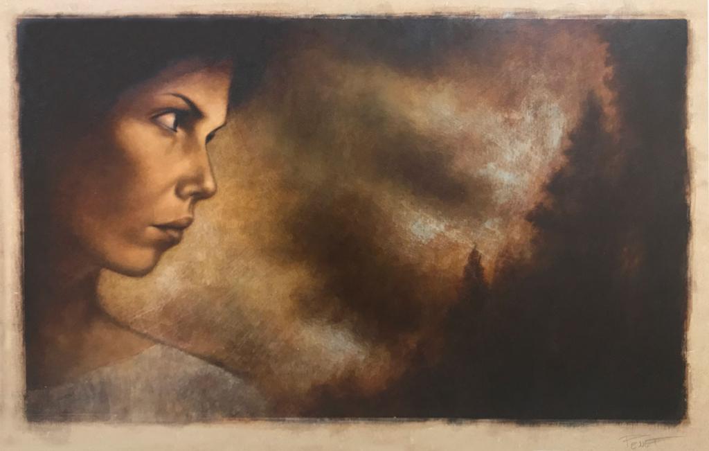 Planche originale, double page 60-61 - Régis Penet - Huile et crayon sur bois - 3573