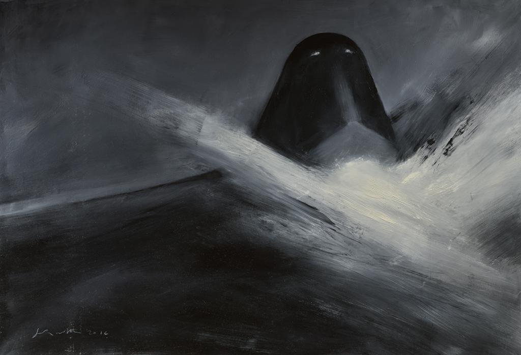 Le Transperceneige, peinture - Jean-Marc Rochette - Huile sur toile - 5165