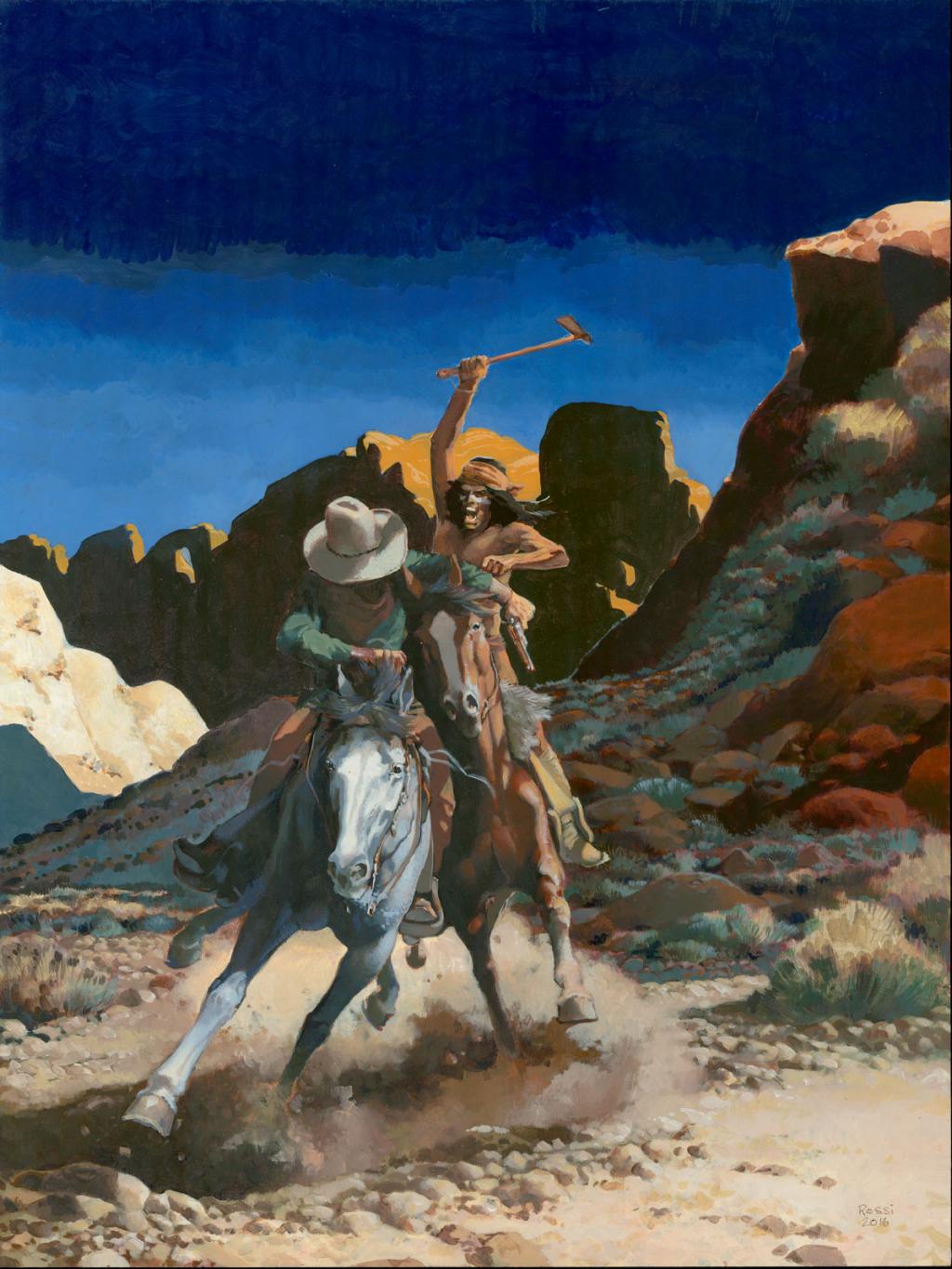 Peinture originale - Christian Rossi - Huile sur bois - 3518