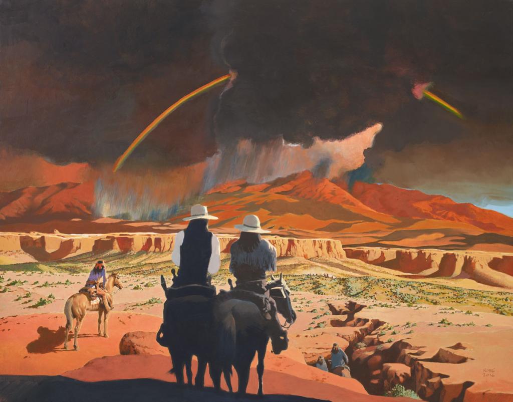 Peinture originale - Christian Rossi - Huile sur bois - 3517