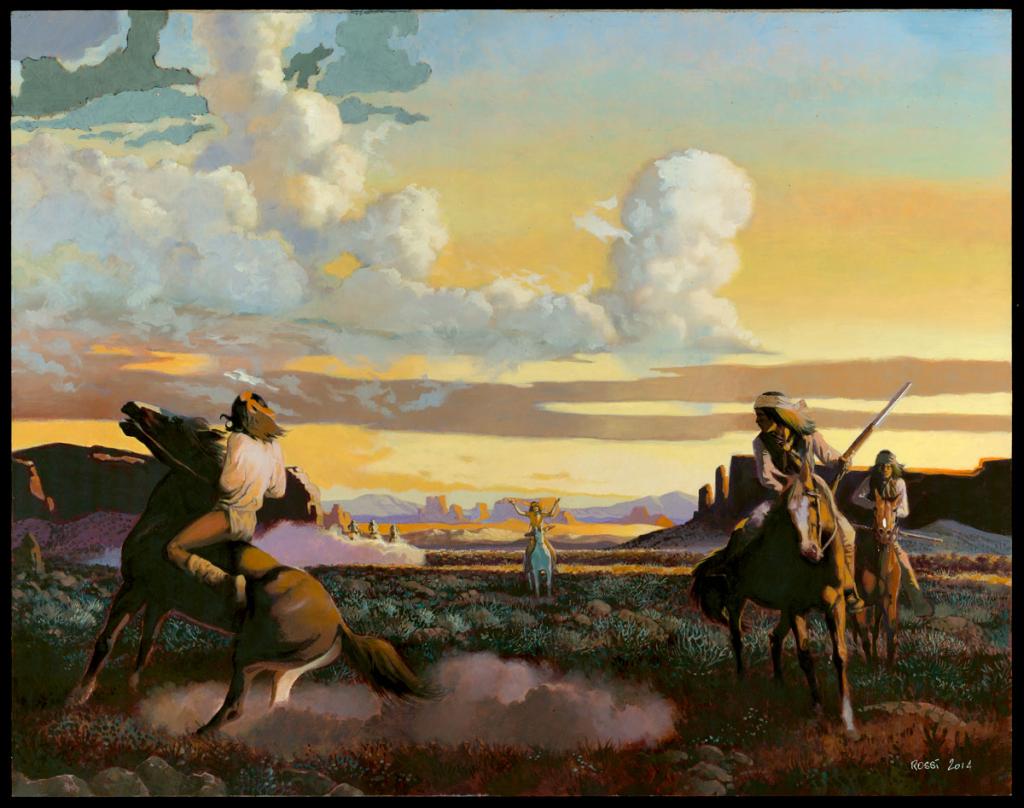 Peinture originale - Christian Rossi - Huile sur bois - 3515