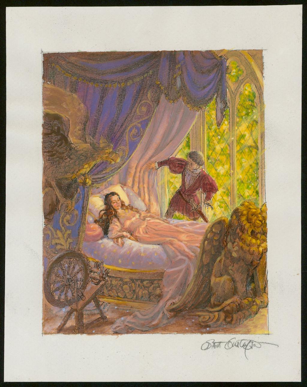 Illustration originale - Sleeping Beauty - Scott Gustafson - Technique mixte - 3881