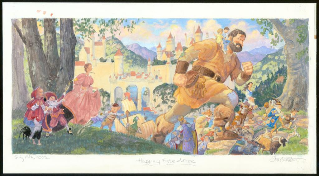 Illustration originale - Happily Ever After - Scott Gustafson - Technique mixte - 3875