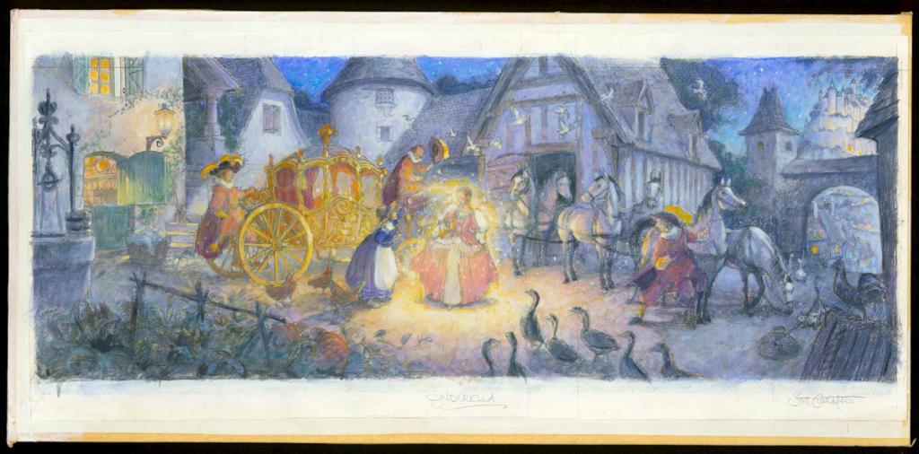 Illustration originale - Cinderella- Color Studies - Scott Gustafson - Technique mixte - 3867