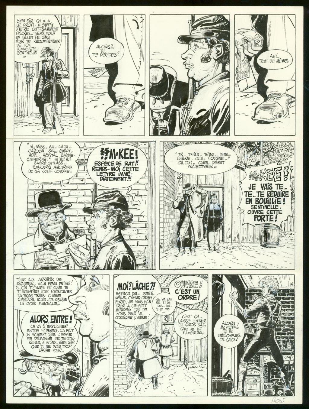 Planche originale n°6 - Christian Rossi - Encre de Chine sur papier - 3514