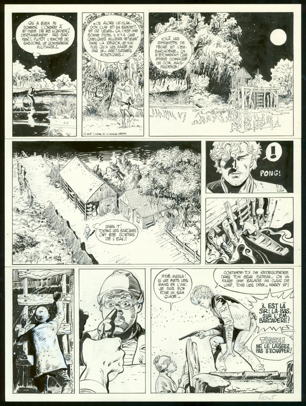 Planche originale n°28 - Christian Rossi - Encre de Chine sur papier - 3513