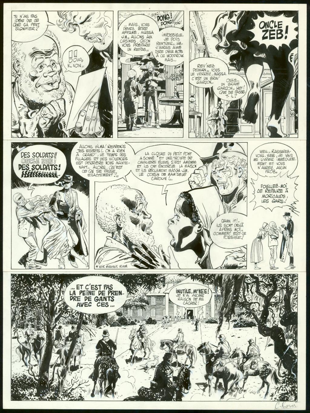 Planche originale n°21 - Christian Rossi - Encre de Chine sur papier - 3512