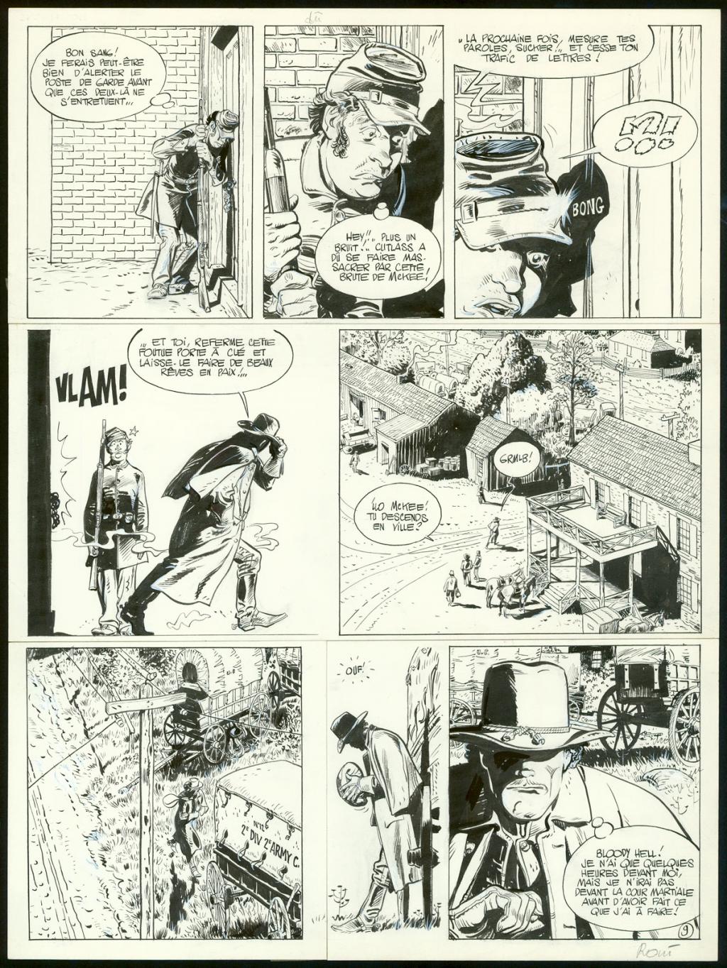 Planche originale n°9 - Christian Rossi - Encre de Chine sur papier - 3511