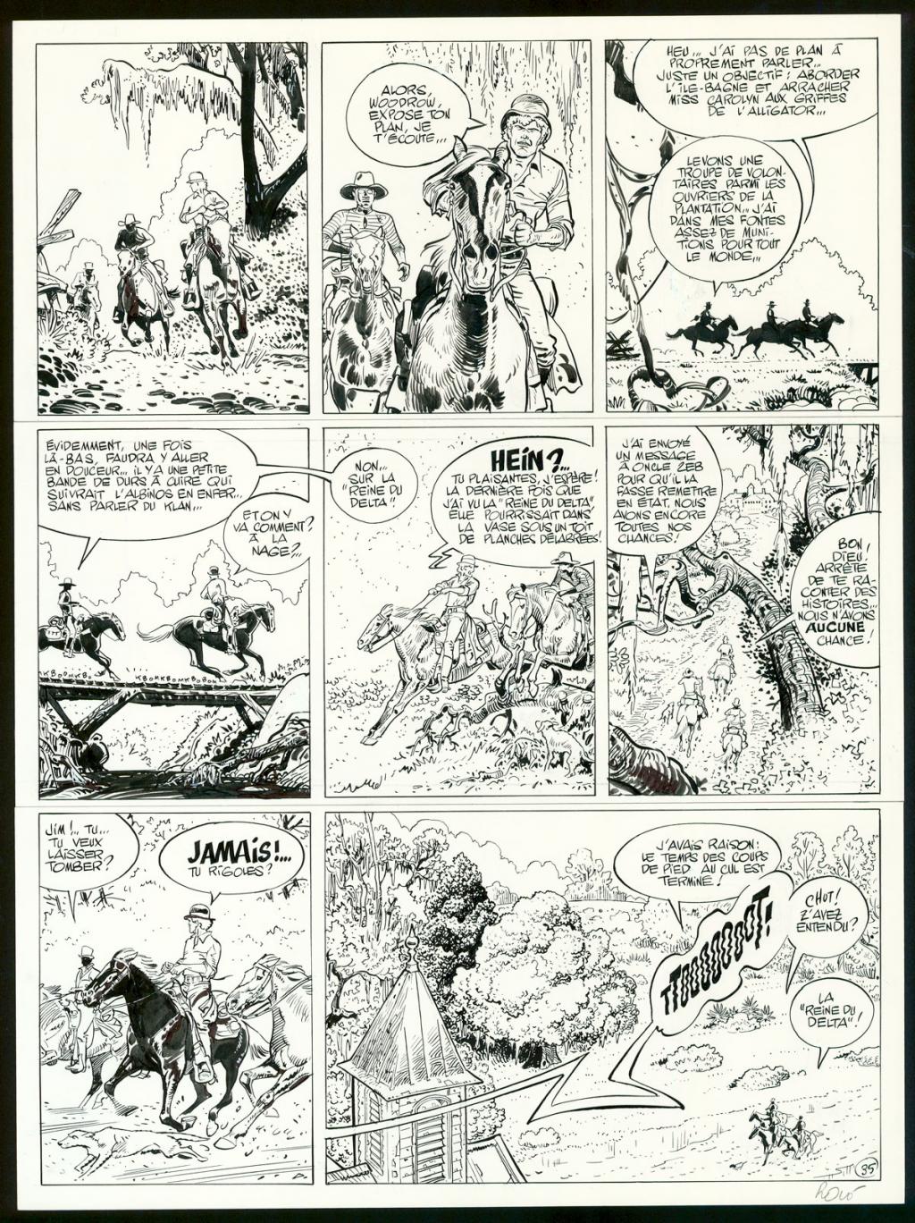 Planche originale n°35 - Christian Rossi - Encre de Chine sur papier - 3508