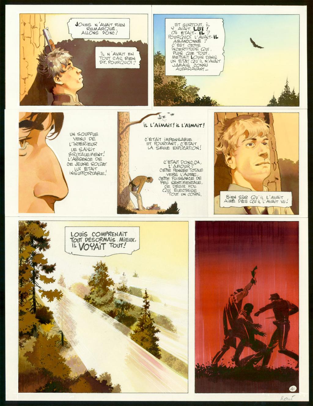 Planche originale n°41 - Christian Rossi - Encre de Chine et encre de couleur sur papier - 3494