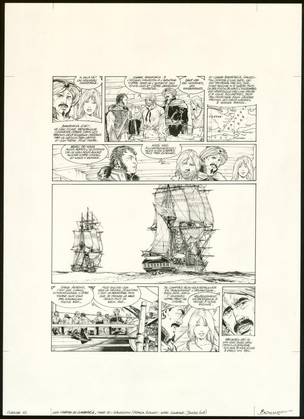 Planche originale  n°12 - Franck Bonnet - Encre de Chine sur papier - 3638