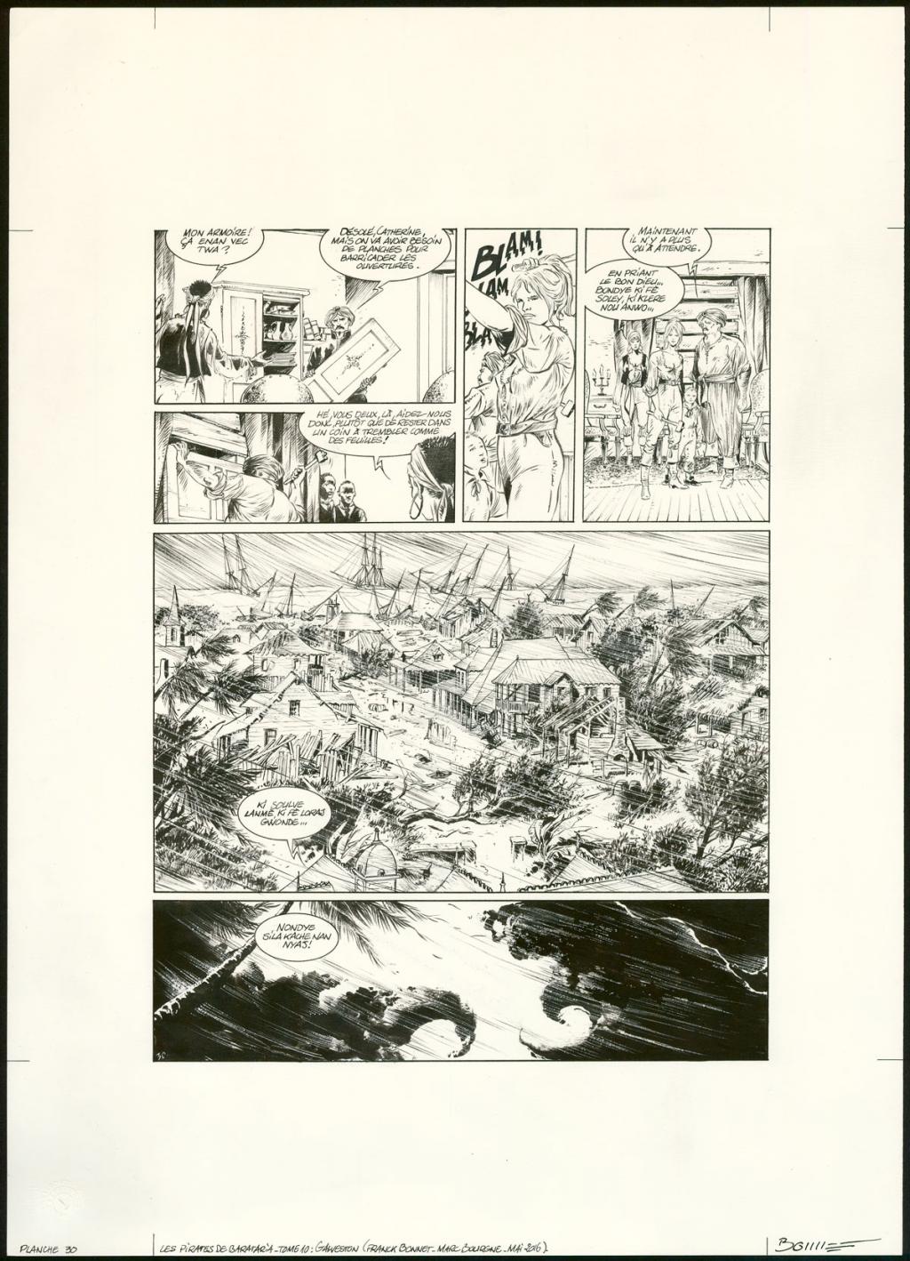 Planche originale n°30 - Franck Bonnet - Encre de Chine sur papier - 3633