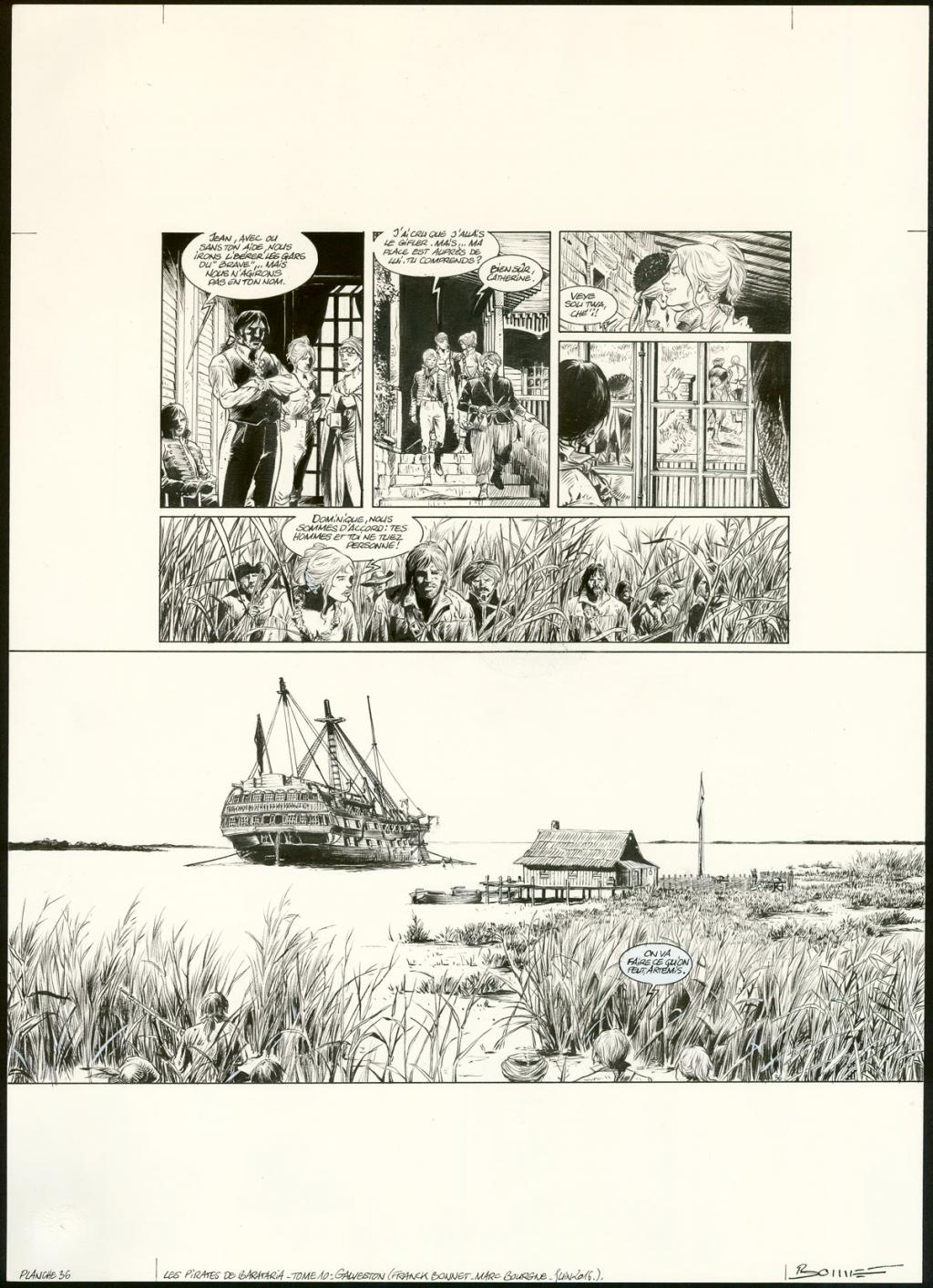 Planche originale n°36 - Franck Bonnet - Encre de Chine sur papier - 3632