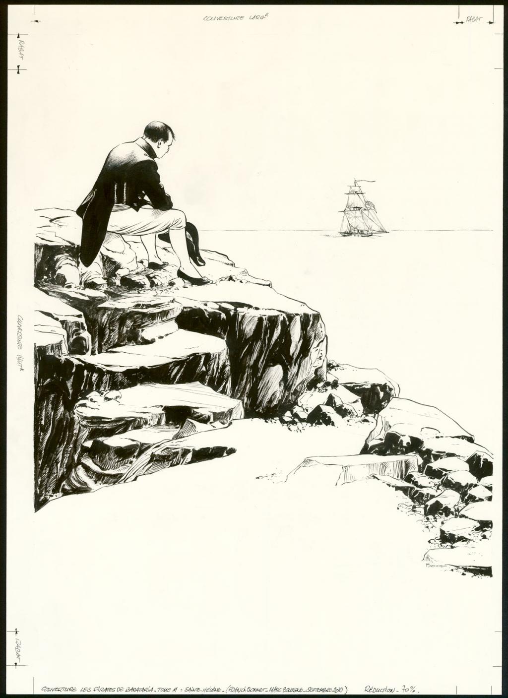 Couverture originale - Franck Bonnet - Encre de Chine sur papier - 3859