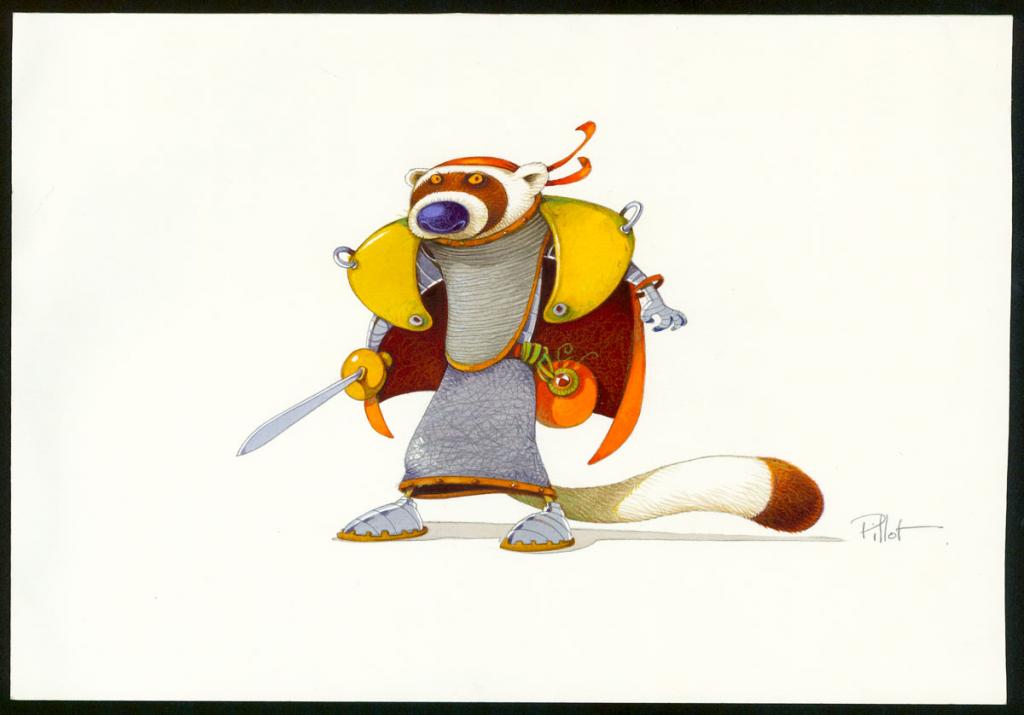 Illustration originale pour un jeu coréen - Frédéric Pillot - Aquarelle et crayon sur papier - 4820