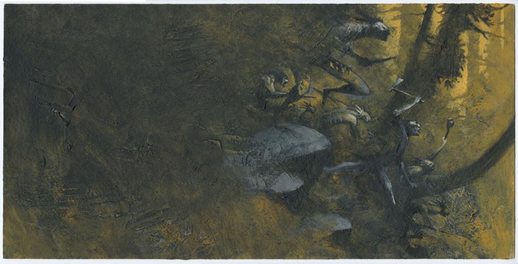 Illustration originale, signée au dos - Cromwell - Acrylique sur papier - 5547