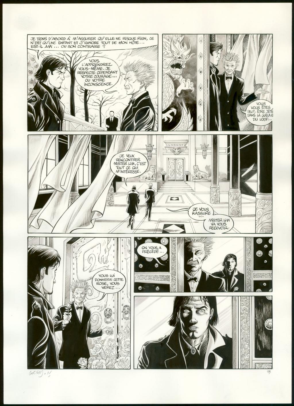 Planche originale n°19 - Olivier Grenson - Encre de Chine et lavis sur papier - 3605