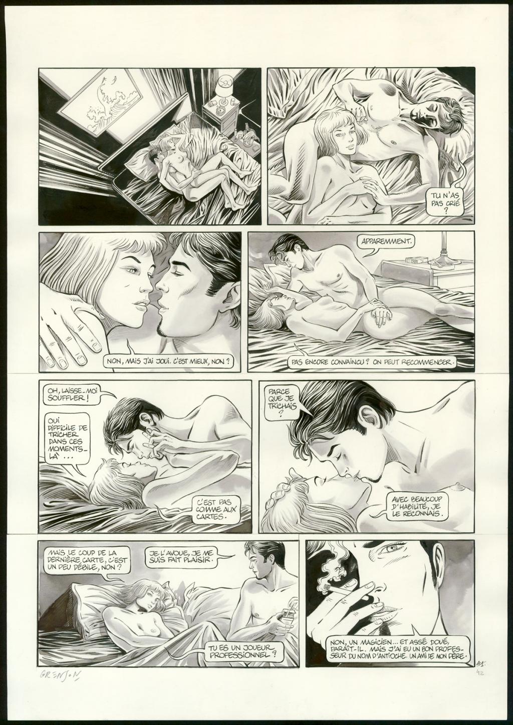 Planche originale n°42 - Olivier Grenson - Encre de Chine et lavis sur papier - 3597