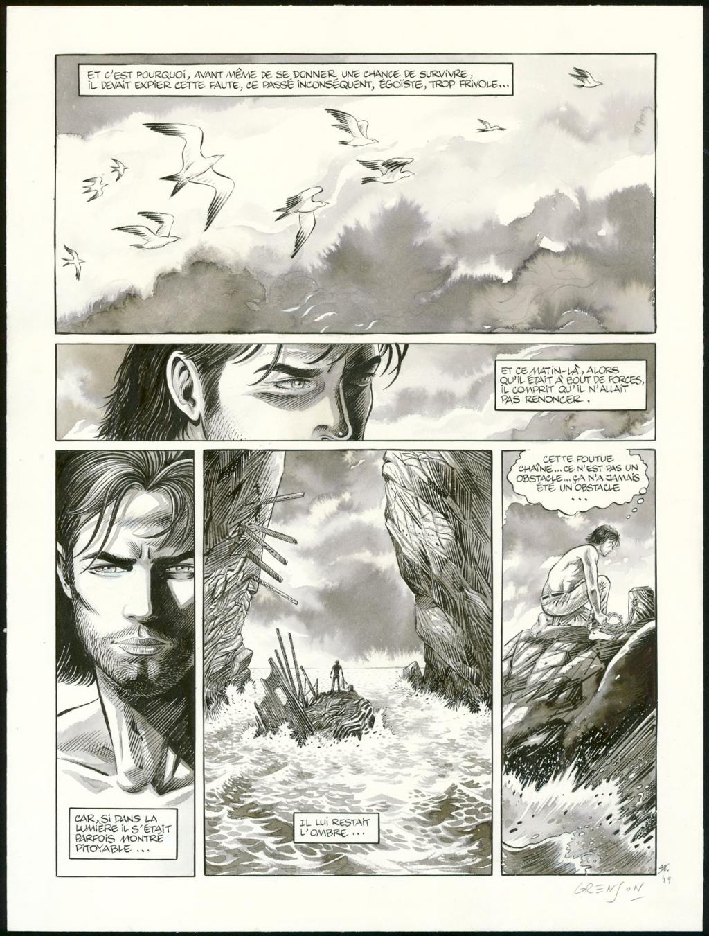 Planche originale n°49 - Olivier Grenson - Encre de Chine et lavis sur papier - 3596