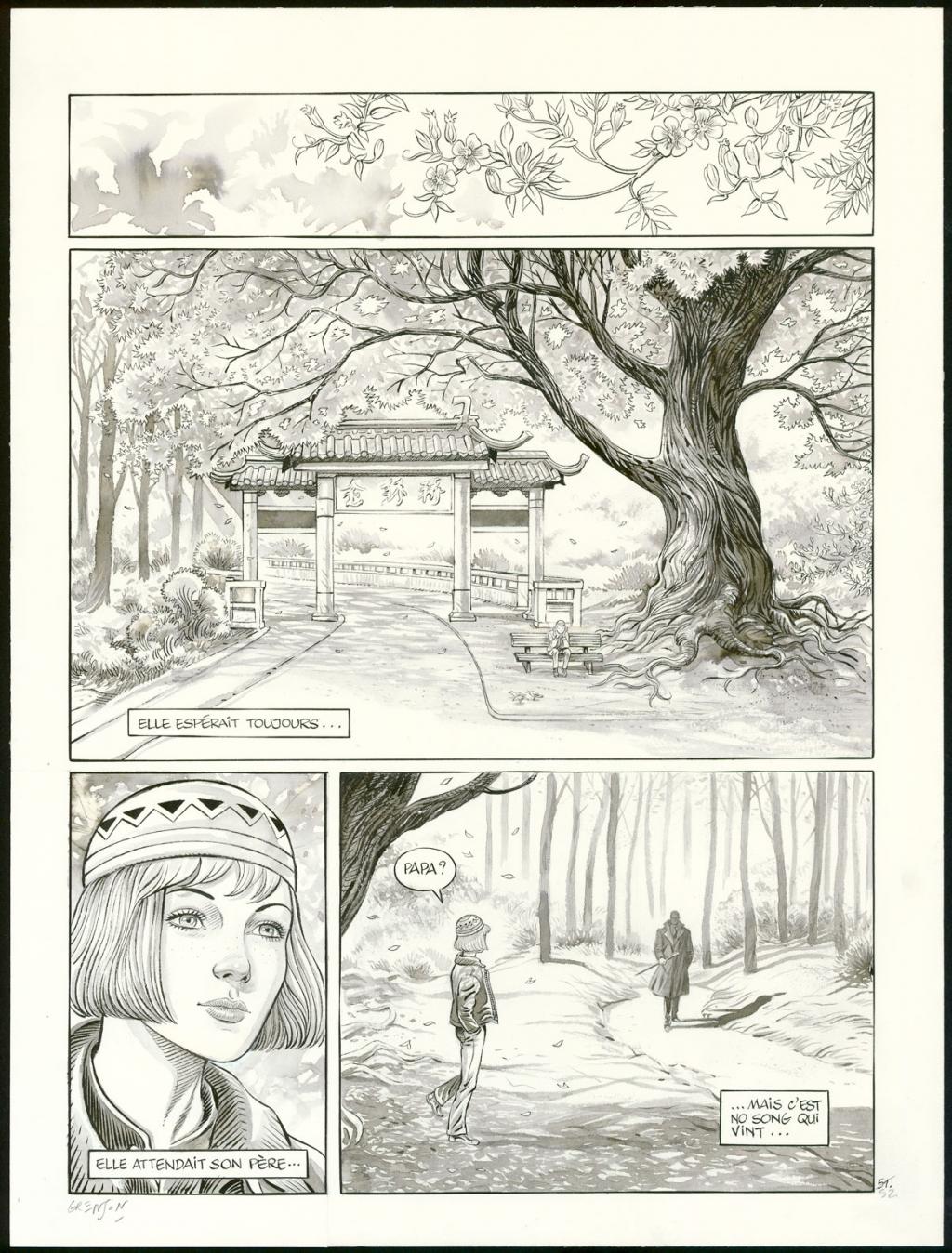 Planche originale n°52 - Olivier Grenson - Encre de Chine et lavis sur papier - 3595
