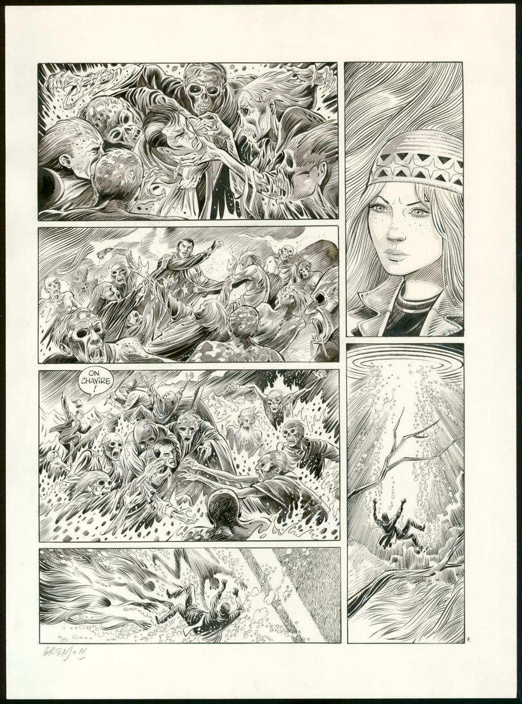 Planche originale n°7 - Olivier Grenson - Encre de Chine et lavis sur papier - 3592