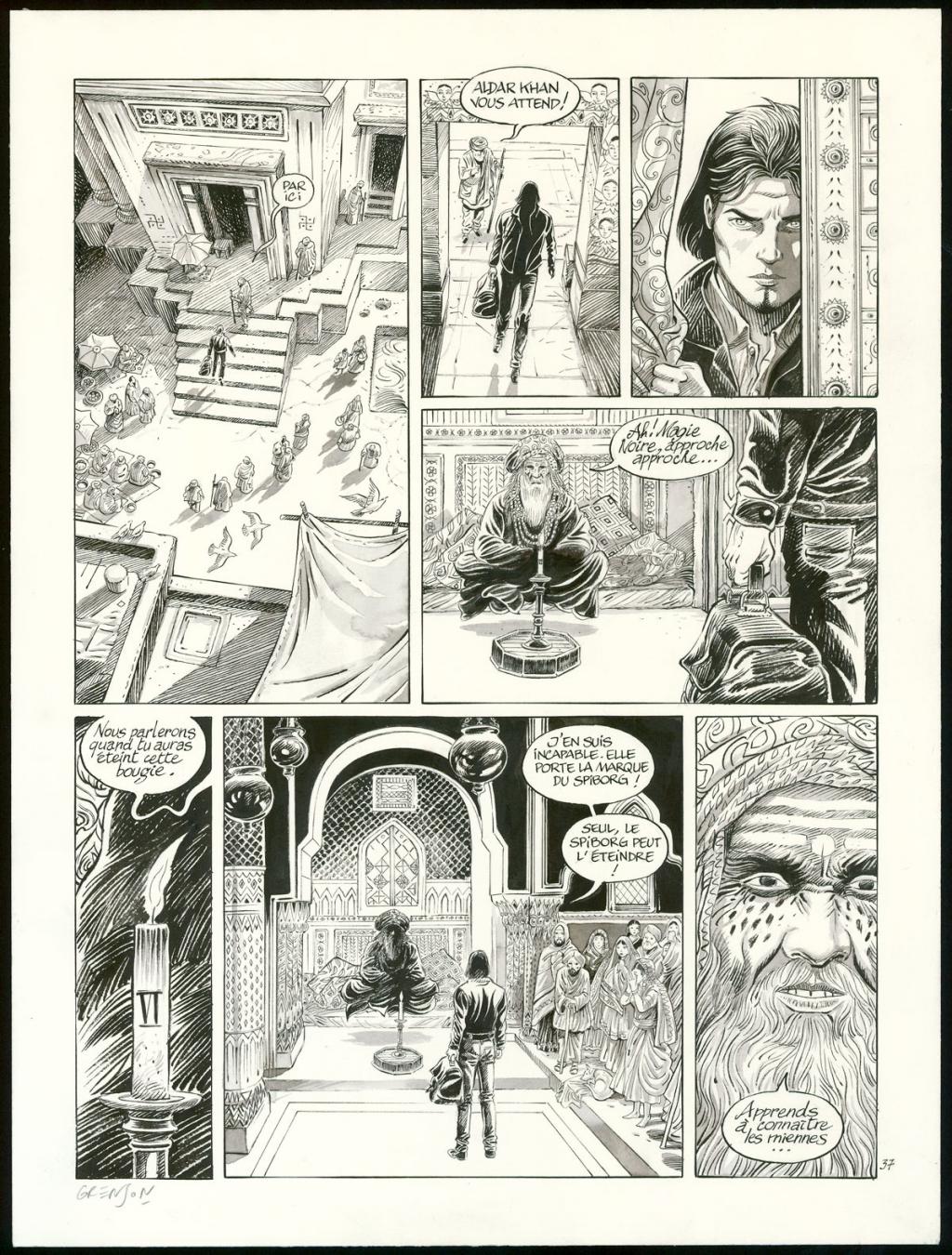 Planche originale n°37 - Olivier Grenson - Encre de Chine et lavis sur papier - 3591